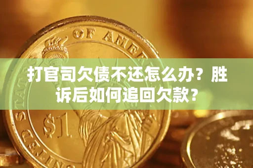 武汉打官司欠债不还怎么办？胜诉后如何追回欠款？