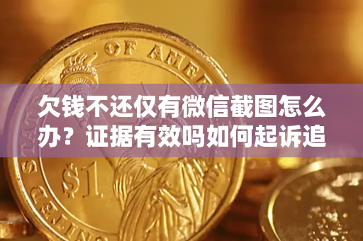 武汉欠钱不还仅有微信截图怎么办？证据有效吗如何起诉追回欠款？