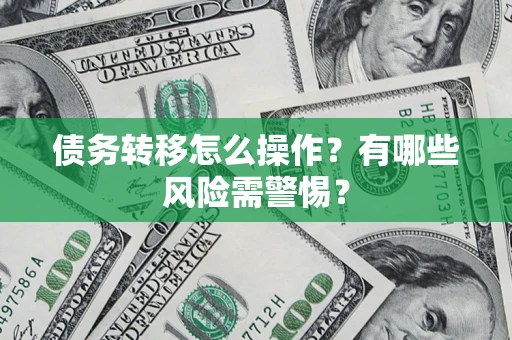 武汉债务转移怎么操作？有哪些风险需警惕？