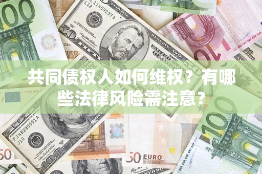 武汉共同债权人如何维权？有哪些法律风险需注意？