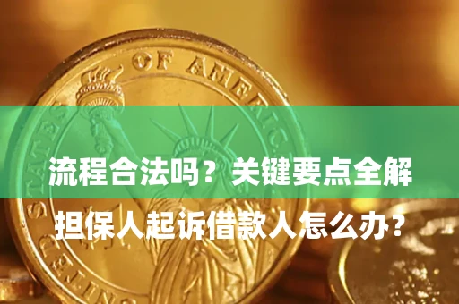 武汉

担保人起诉借款人怎么办？流程合法吗？关键要点全解析