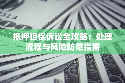 武汉抵押担保诉讼全攻略：处理流程与风险防范指南