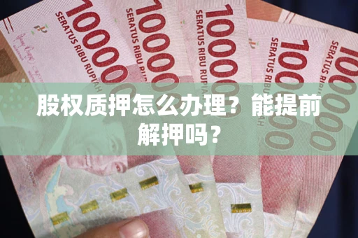 武汉股权质押怎么办理？能提前解押吗？