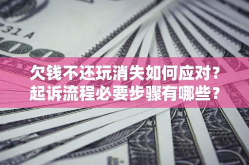 武汉欠钱不还玩消失如何应对？起诉流程必要步骤有哪些？